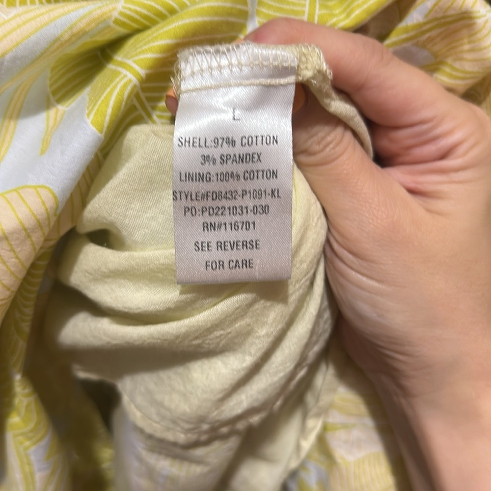 Karlie The impeccable Pig Tropical Leaf Poplin Smock Maxi Dress Large - Picture 6 of 10
